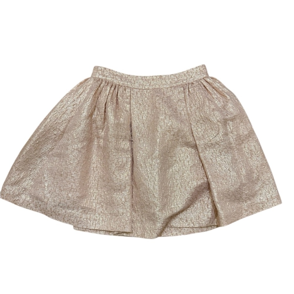 Kate Spade Shimmering Gold Skater Skirt